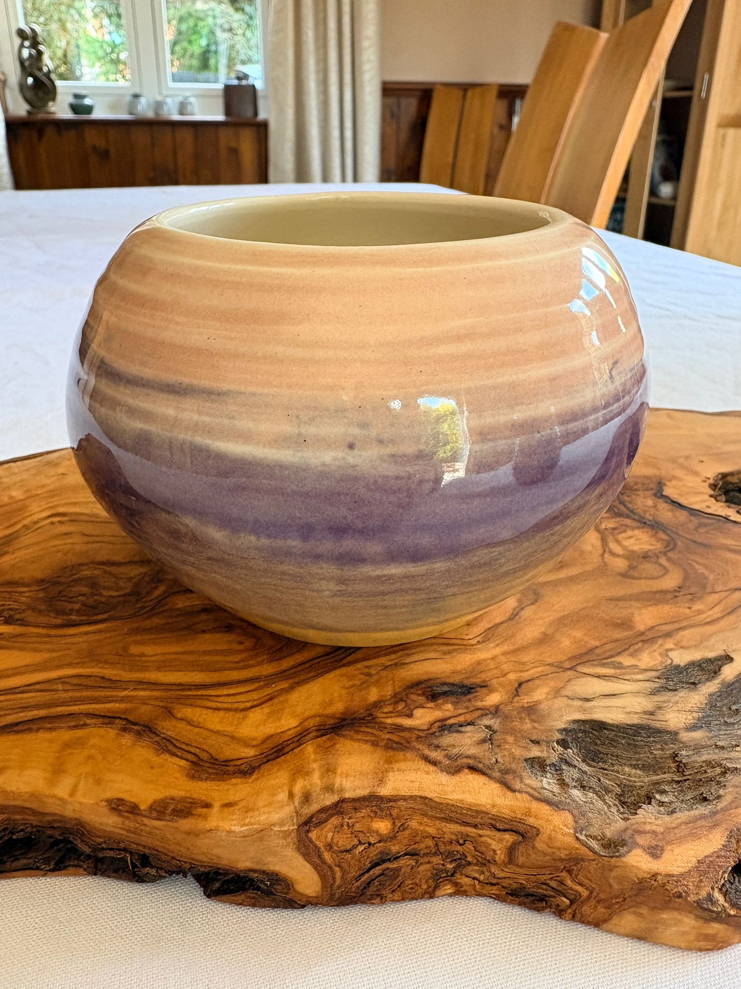 Handcrafted Ceramic Ribbed Rounded Vase – Petal and Earth Collection