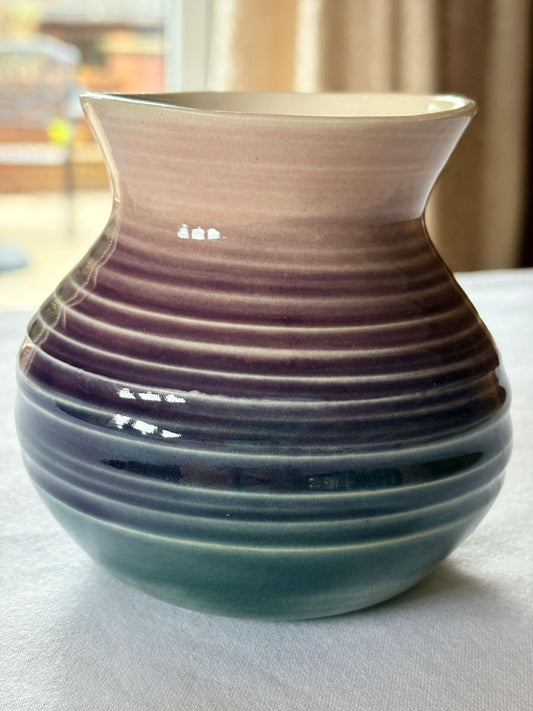 Handcrafted Ceramic Ribbed Fluted Vase – Petal and Earth Collection